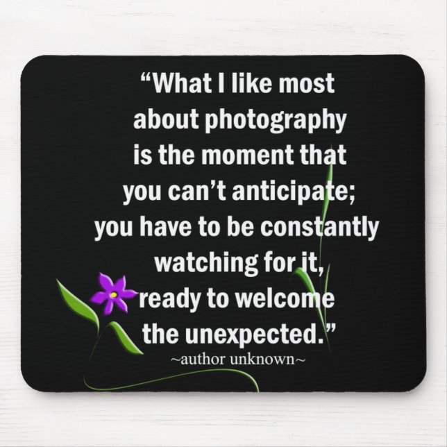 Fotograficitat på svart musmatta (Framsidan)