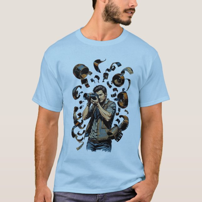 Fotografidesign för äventyr t shirt (Framsida)