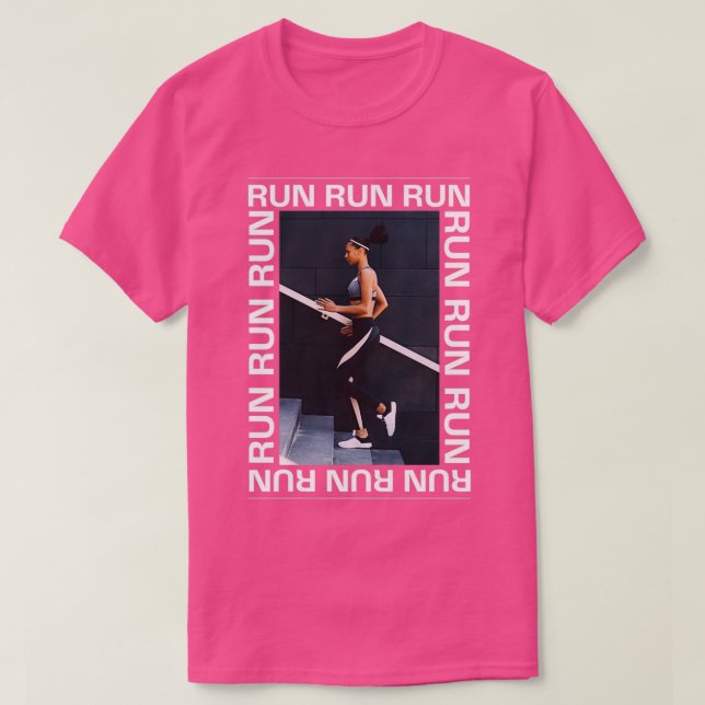 Fotografidesign för springa i Springa Springa 1 T Shirt (Design framsida)