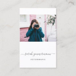Fotografie Visitenkarte mit Foto - Vorlage Visitkort