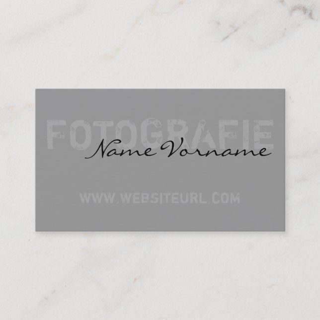 fotografie visitkort (Framsida)
