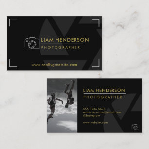 Fotografier Affärskort Modern Photograf Visitkort