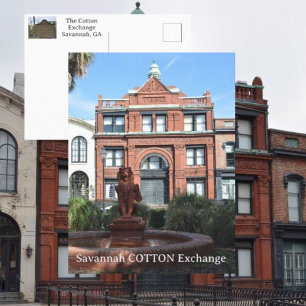 Fotografier av Cotton Exchange Savannah Georgia Vykort