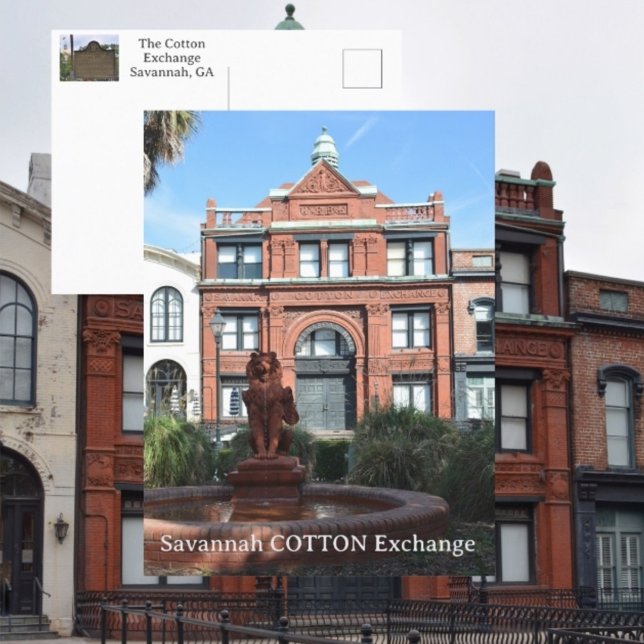 Fotografier av Cotton Exchange Savannah Georgia Vykort (Skapare uppladdad)