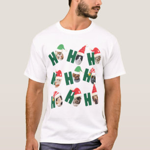 Fotografier av moderna Cute Santa Hats Nine Family T Shirt