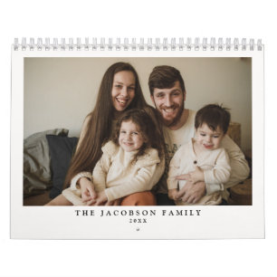 Fotografier för Light Cream Anpassningsbar Family Kalender