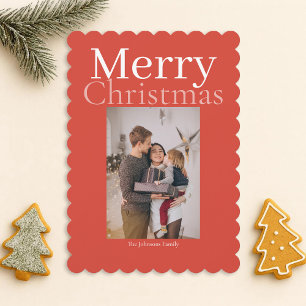 Fotografier för Personligen orange God jul Julkort
