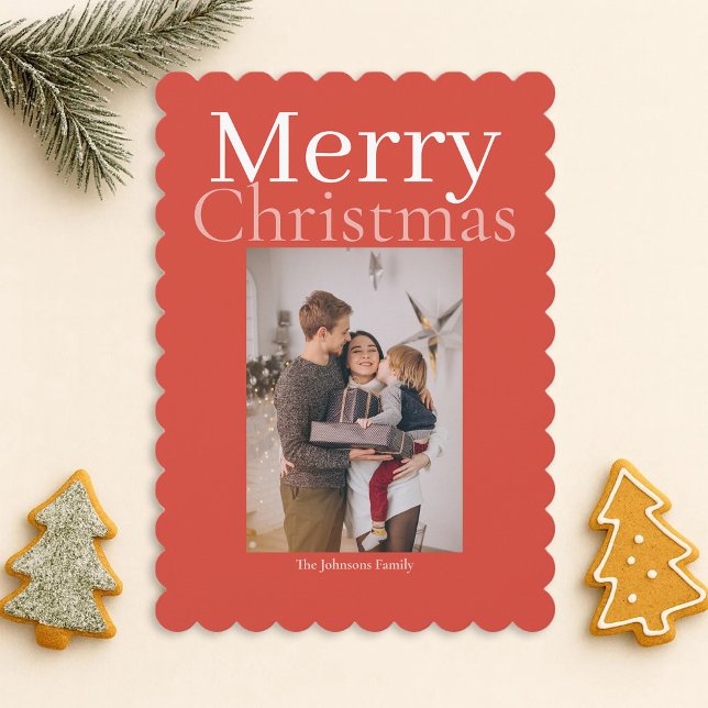 Fotografier för Personligen orange God jul Julkort (Skapare uppladdad)