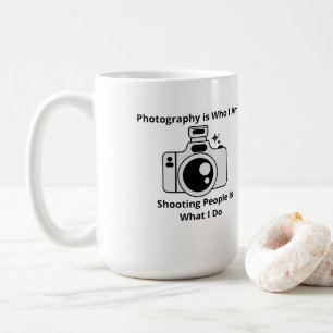 Fotografiet är vem jag är på en kaffemugg