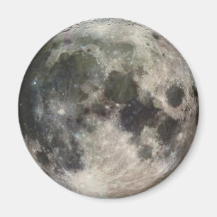 Fotografiet Måne Lunar Yta Galileo Magnet