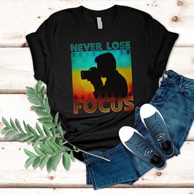 Fotografiet Motiveringsoffert förlorar aldrig foku T Shirt (Skapare uppladdad)