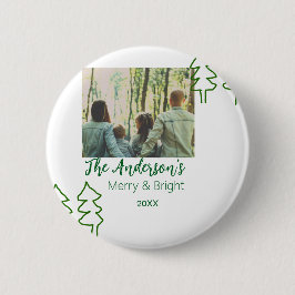 Fotografiet namn grönt Julgran Knapp