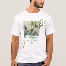 Fotografiet namn grönt Julgran T Shirt