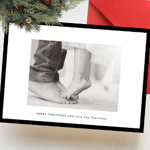 Fotografiet ram christmas i modern anpassningsbar julkort