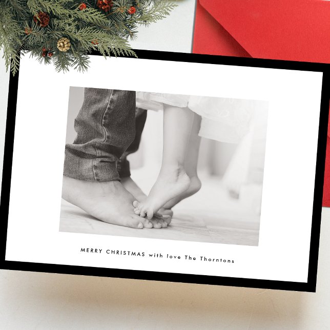Fotografiet ram christmas i modern anpassningsbar  julkort (Skapare uppladdad)