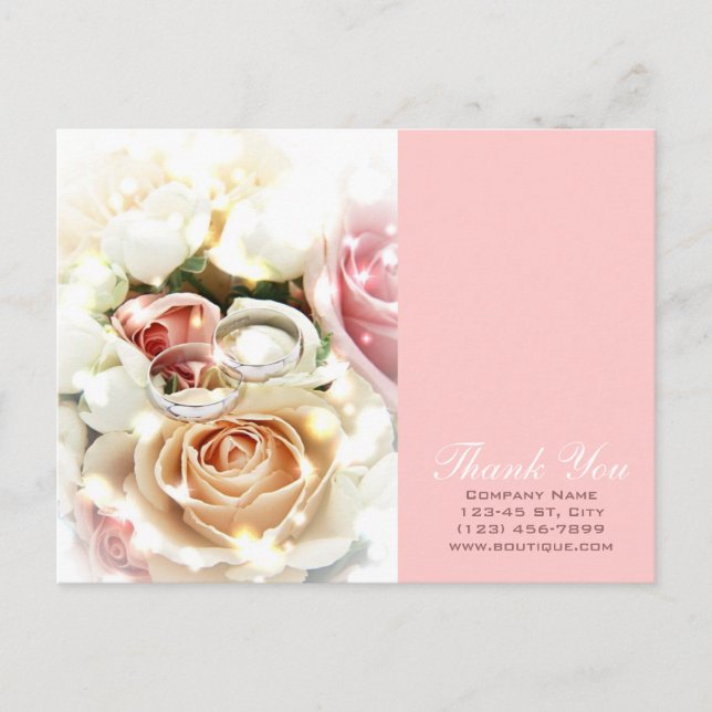 Fotografiet ro förlovning ringar bröllop vykort (Framsida)