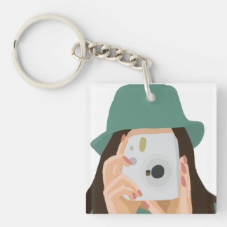 Fotografiflicka Illustrated med Mörk Hair