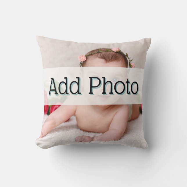 Fotografifoto för Cute Nyfödd bebis Kudde (Framsida)
