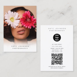 Fotografifoto för snyggt Business Logotyp Visitkort