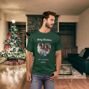 Fotografifoto från julfamiljen namn far t shirt