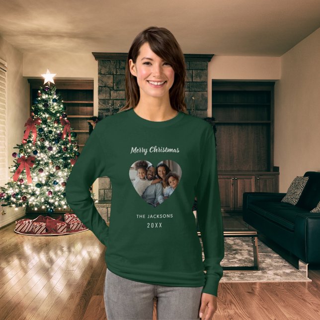 Fotografifoto från julfamiljen namn mor t shirt (Skapare uppladdad)