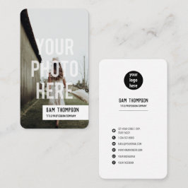 Fotografifoto och Logotyp Social-medieikoner Visitkort