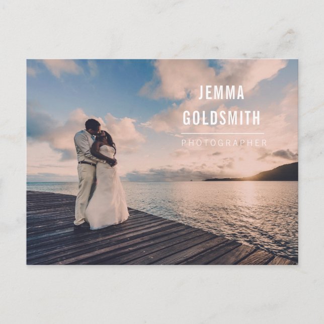 Fotografifotofoto för professionell vykort (Framsida)