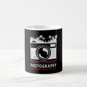 Fotografifotograf Camera Lens Funny Gift Kaffemugg