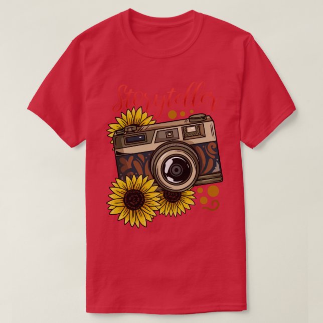 Fotografifotograf för kameror t shirt (Design framsida)