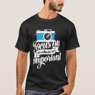 Fotografifotograf Offert Gift Camera Lens Photogra T Shirt