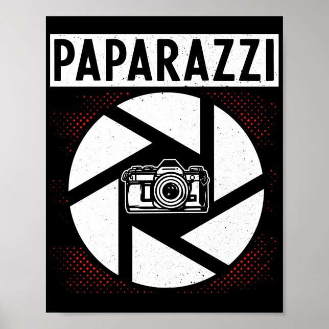 Fotografifotograf Paparazzi Poster (Framsidan)