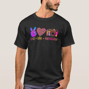 Fotografifotograf Photo Harmony Peace Kärlek Photo T Shirt