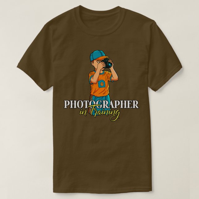 Fotografifotograf under utbildning t shirt (Design framsida)