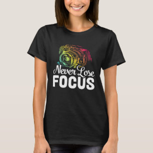 Fotografifotografering av fotokamera går aldrig fö t shirt