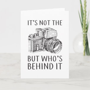 Fotografifotografering Kamera Funny Gift Idea Kort