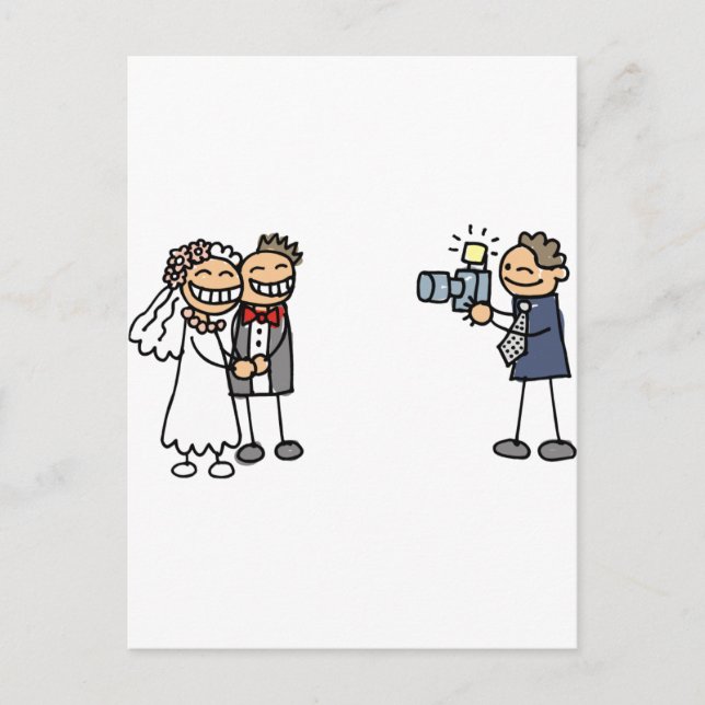 Fotografifotografi av bröllop Bröllop Bilder Vykort (Framsida)