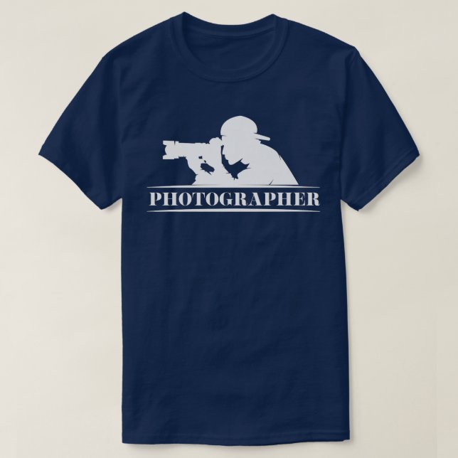 Fotografifotografi Fotografifotojournalist Le T Shirt (Design framsida)
