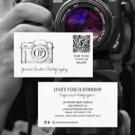 Fotografifotografi QR CODE-kamera Visitkort