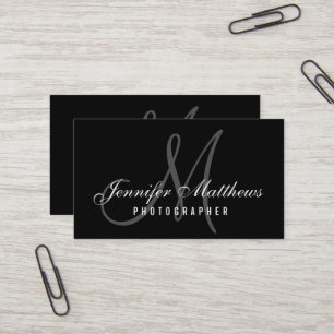 Fotografifotoskrivare med minimalistisk Elegant Visitkort