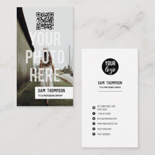 Fotografifotot Logotyp Social Media Icons QR-kod Visitkort