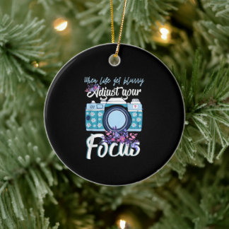 Fotografigåva - Kamerafotografi Julgransprydnad Keramik