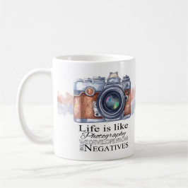 Fotografigåvamugg, med livcitationstecken, kaffemugg
