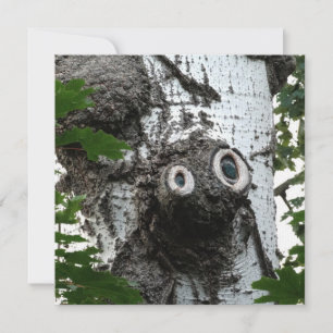Fotografiinbjudan till Birch Soul Träd Magic Ansik Inbjudningar