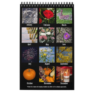 Fotografikalender År 2021 1 sida per månad Kalender