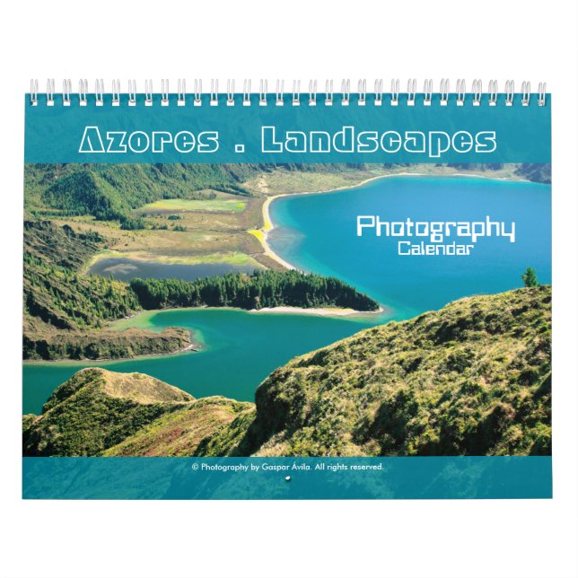 Fotografikalender för Azorernas landskap Kalender (Omslag)