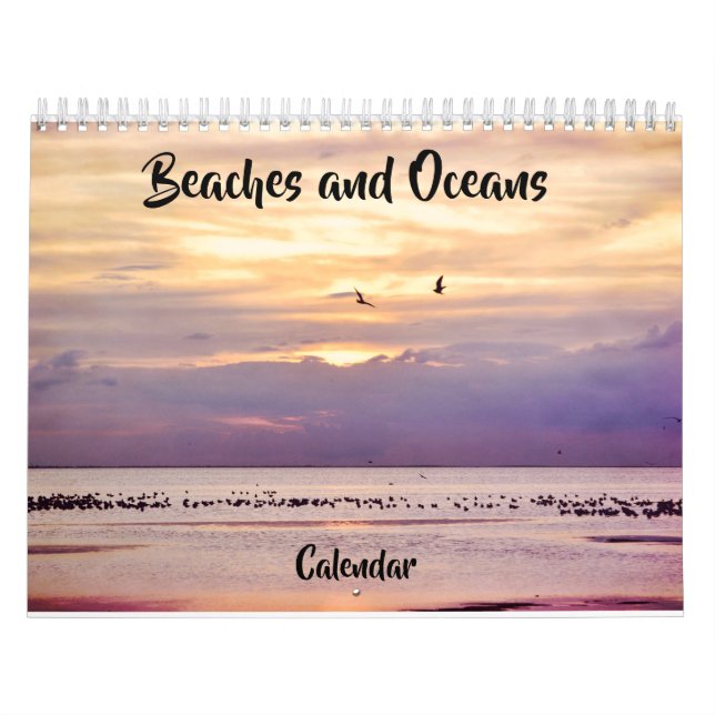 Fotografikalender för stränder och oceaner kalender (Omslag)