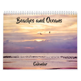Fotografikalender för stränder och oceaner kalender