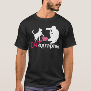 Fotografikamera för kattfotografi t shirt