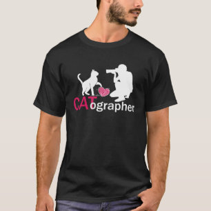 Fotografikamera för kattfotografi t shirt