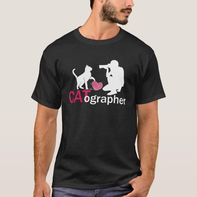Fotografikamera för kattfotografi t shirt (Framsida)